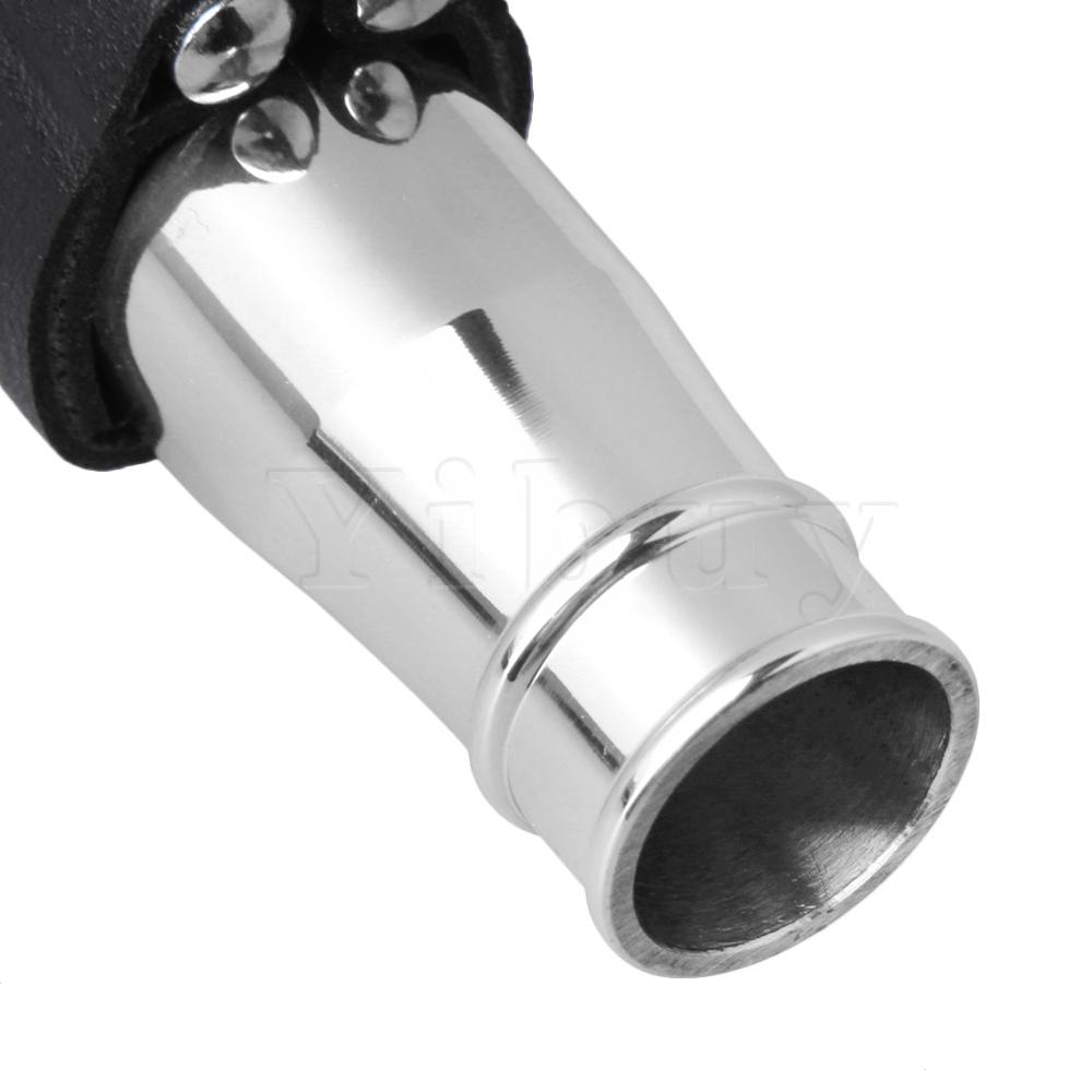 Yibuy argent plaqué or Jazz ténor Saxophone embouchure avec pince en cuir 9 #