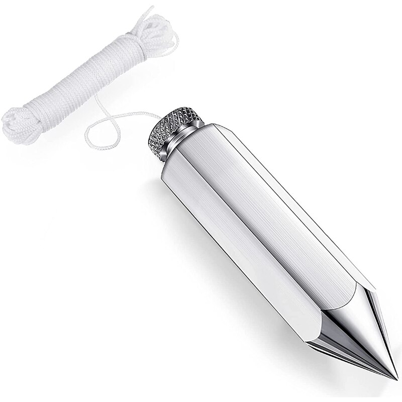 Hexagon Steel Plumb Bob General Level Plumb Bob With 4.5 M Messenger Straight Level Setter For Surveyors, Excavation: Default Title