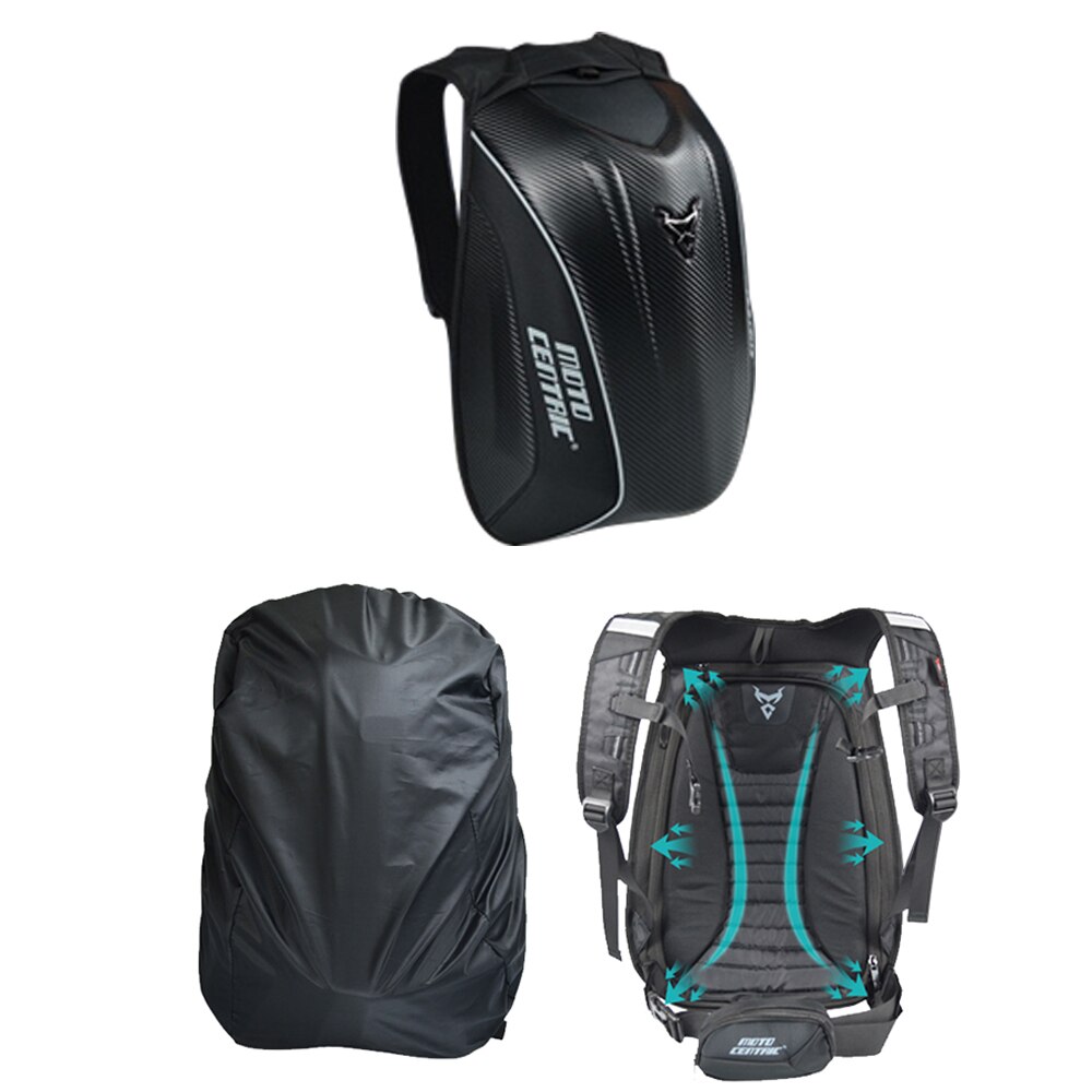 Men's motorcycle backpack Moto bag Waterproof shoulders reflective helmet bag motorcycle Riding racing package
