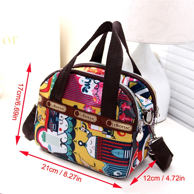 12 Colors Women Multi Pocket Handbag Ladies Hobo Bags Shoulder Bag Colorful Totes