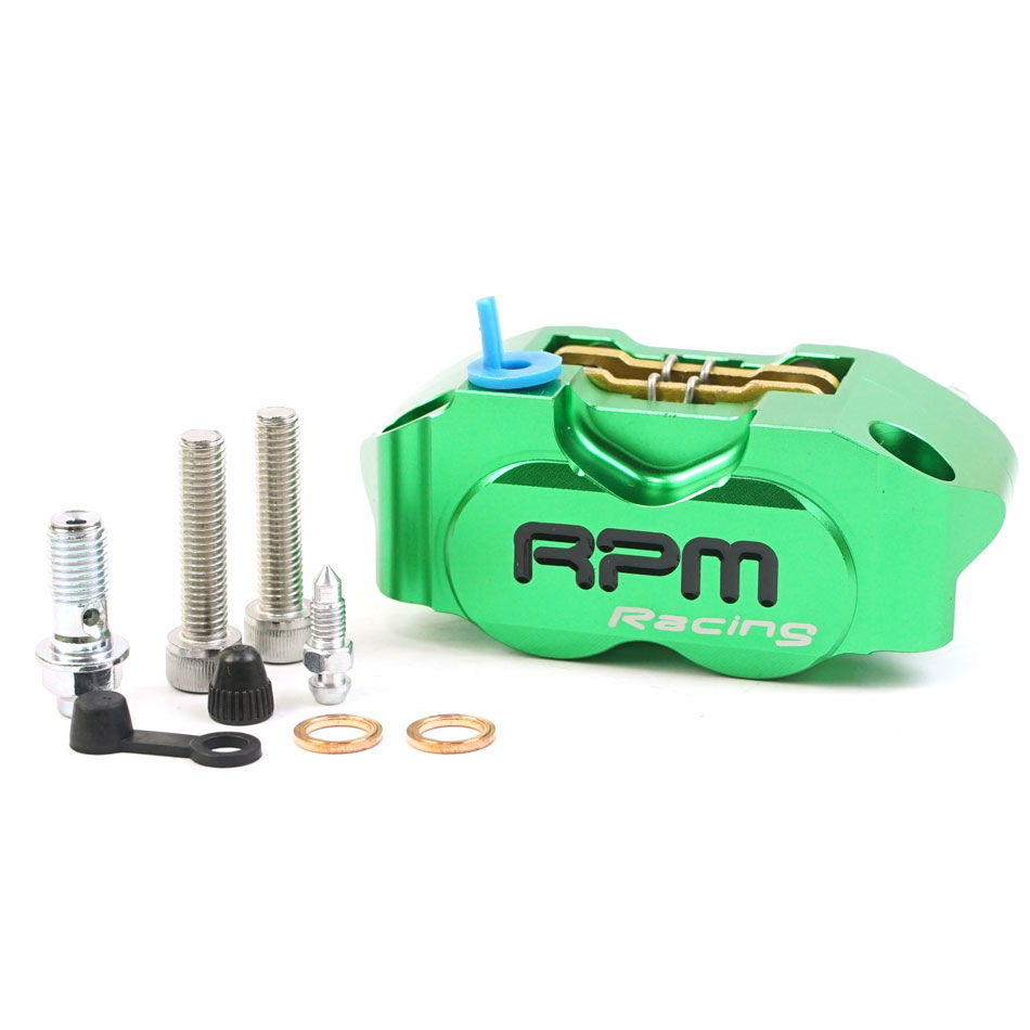 Étrier de frein à disque de moto, étrier RPM, lancement de 82mm, universel, 200mm, 220mm, Rotor flottant à disque avec support adaptateur: Or