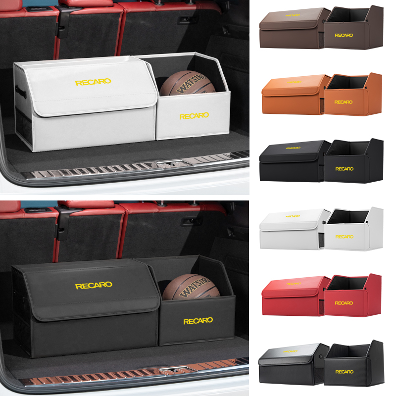 Boîte de rangement de coffre de voiture, mallette de rangement d'outils, rangement pour Recaro, style intérieur automobile