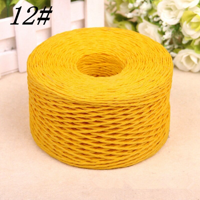 200 Yards Raffia Straw Rope Hat Yarn Paper Raffia Crochet Straw Yarn 2mm Organic TJM9110: Pattern 12