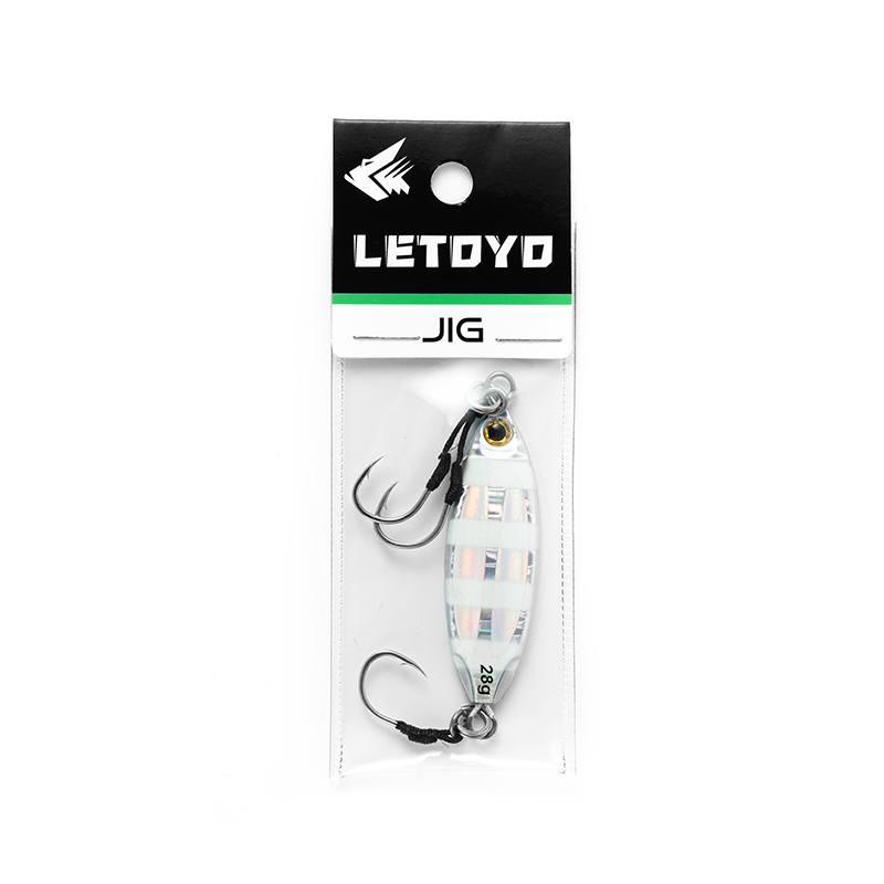 LETOYO, 28/40/60g, leurre métallique phosphorescent pour la pêche en mer, appât artificiel idéal pour la pêche à la turlutte,jigs pêche en mer, peche en mer leurre dur leurres de pêche mer leurre peche en mer jig peche