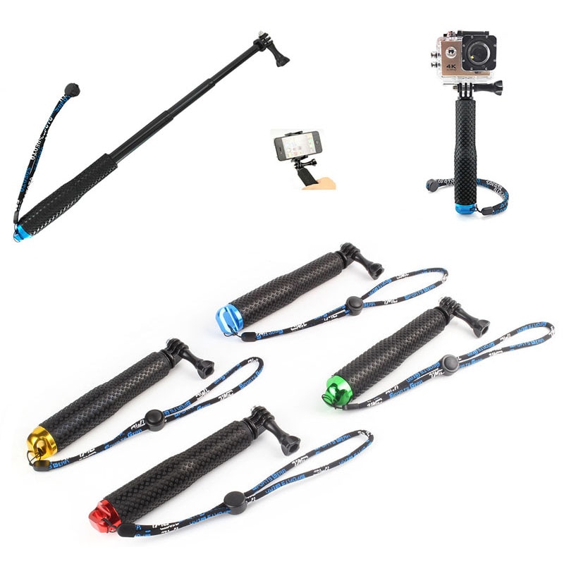 Palo Selfie de mano Monopod para GoPro HERO 6 5 4 3 + 3 sesión sjcam sj4000 sj5000x sj9000 para xiaomi yi 4k accesorios de cámara