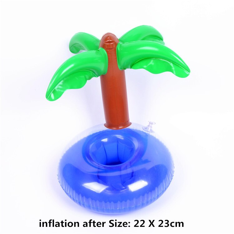 Decoración de de Flamenco de unicornio, copa de bebida inflable flotante, decoración de hawaiana, decoraciones para de cumpleaños para niños: tree