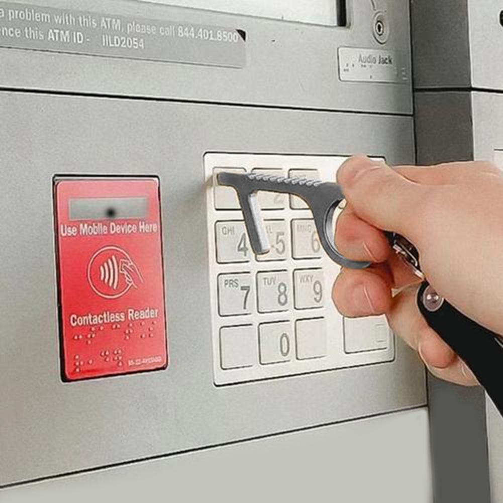 Tragbare nicht-Kontaktieren EDC Türöffner, Stift, Aufzug Keychain Werkzeug, hygienische Keychain Berührt Oberflächen für Sie, Helfen Sie Nie