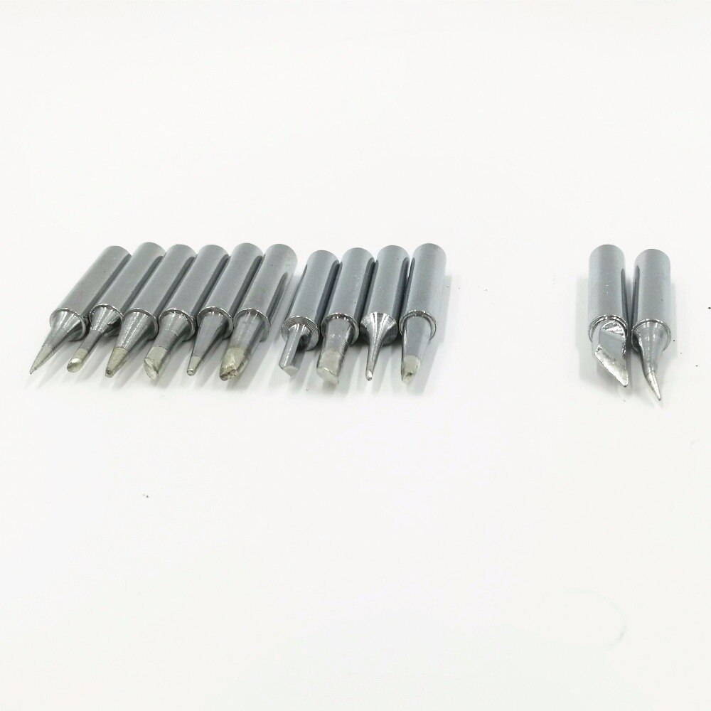12 pcs/Lot 900M Series Lead-Free Soldering Solder Iron Tips for 8586 936 Solder Station Soldering Station Iron Tsui