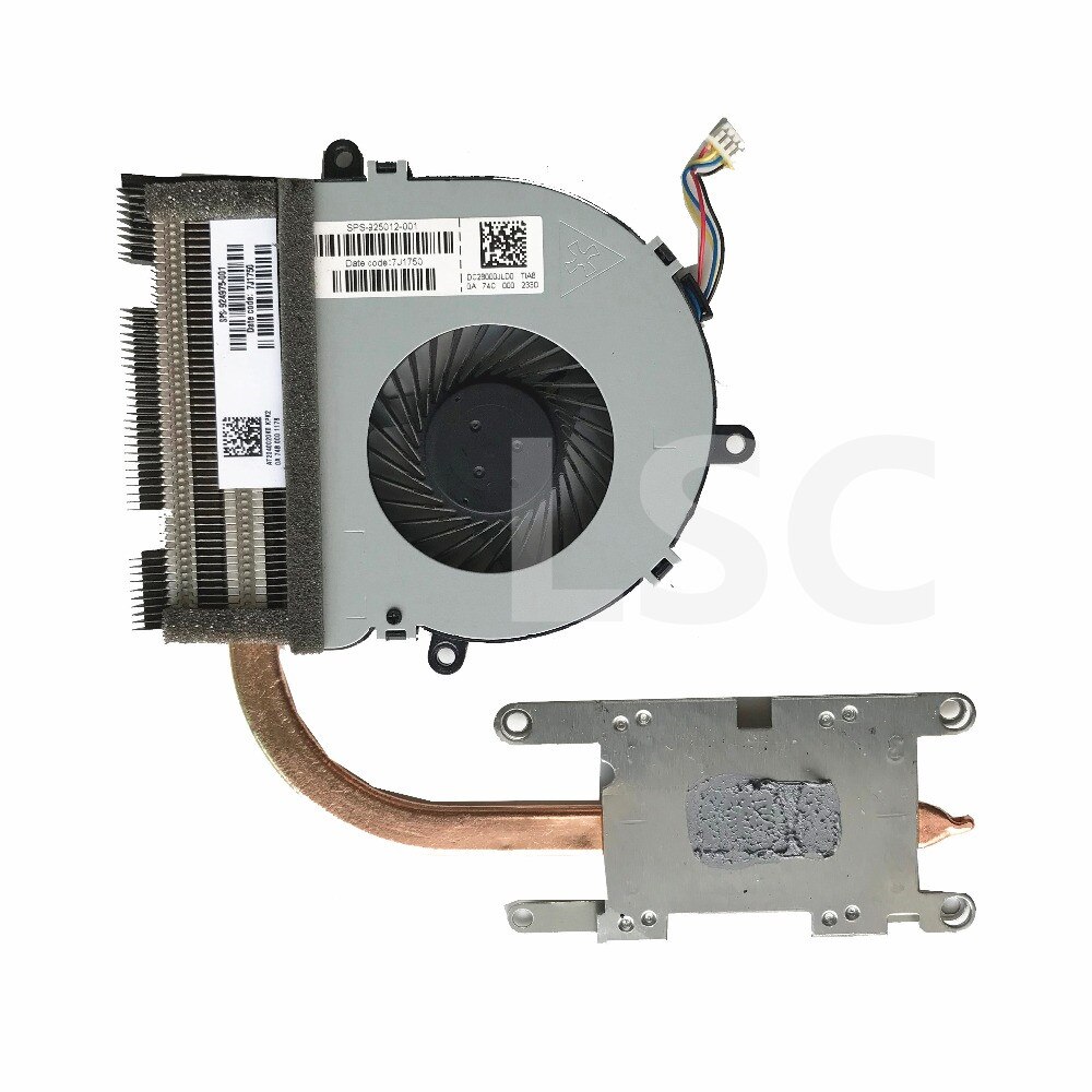 Lsc alkuperäinen  hp 15- bs: n kannettavalle tietokoneelle jäähdytyselementin tuuletin 925012-001 dc28000 jl 00 924975-001 at2040020 k 0: Jäähdytyselementti tuulettimella