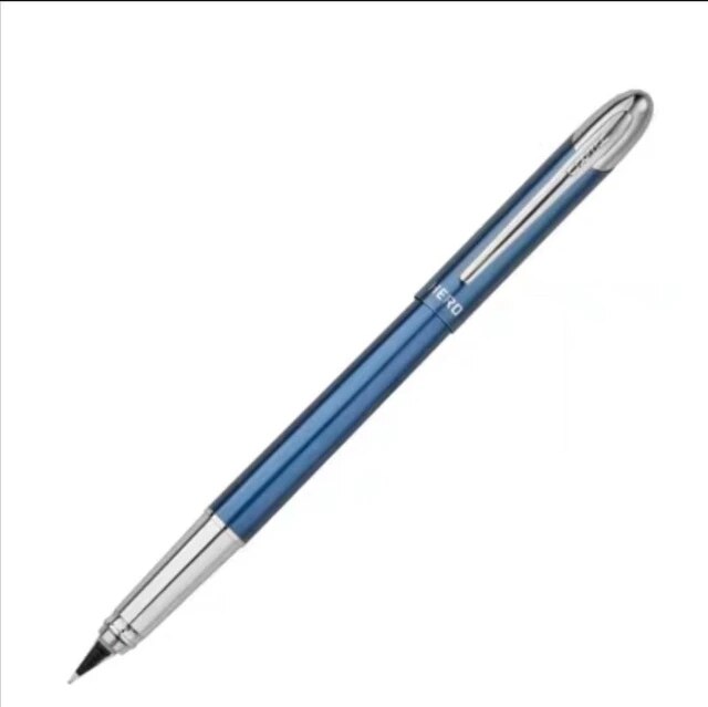 Hero 001 – stylo-plume à encre métallique, avec une pointe à 360 degrés, pointe réversible de couleur bleue, papeterie fournitures scolaires et de bureau