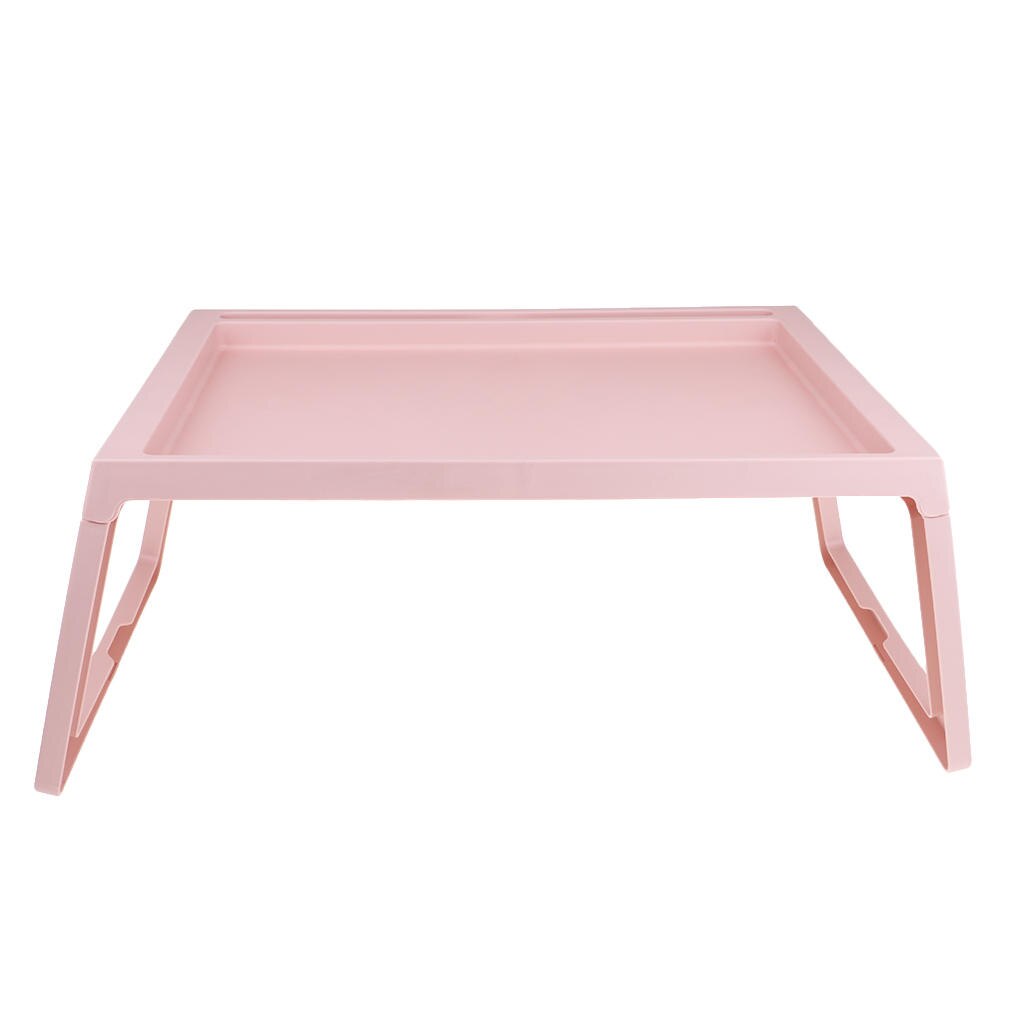 Lightweight Portable Folding Picnic Camping Desk Laptop Table Lazy Bed Desk: Skin pink