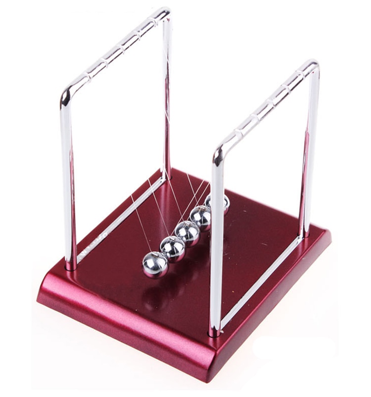 Juguetes creativos bolas de equilibrio columpio decoraciones de escritorio aprendizaje físico y educación Bola de juguete bump Newton Conservación de la energía