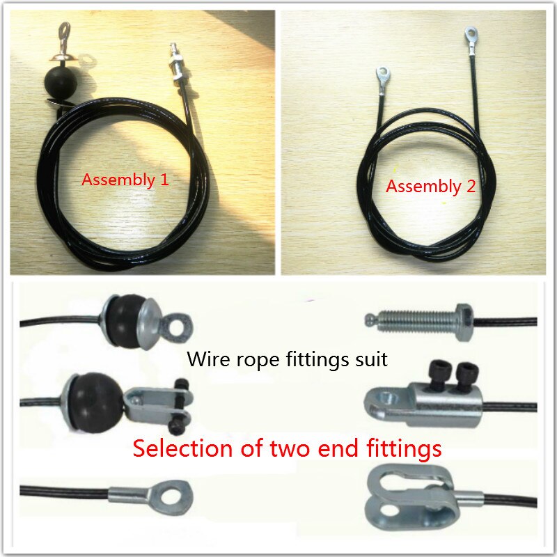 Zubehör für Fitness geräte, Stahldraht seil, 5mm, 6mm Draht-und Kopf zubehör für Fitness kabel, Fitness kabel
