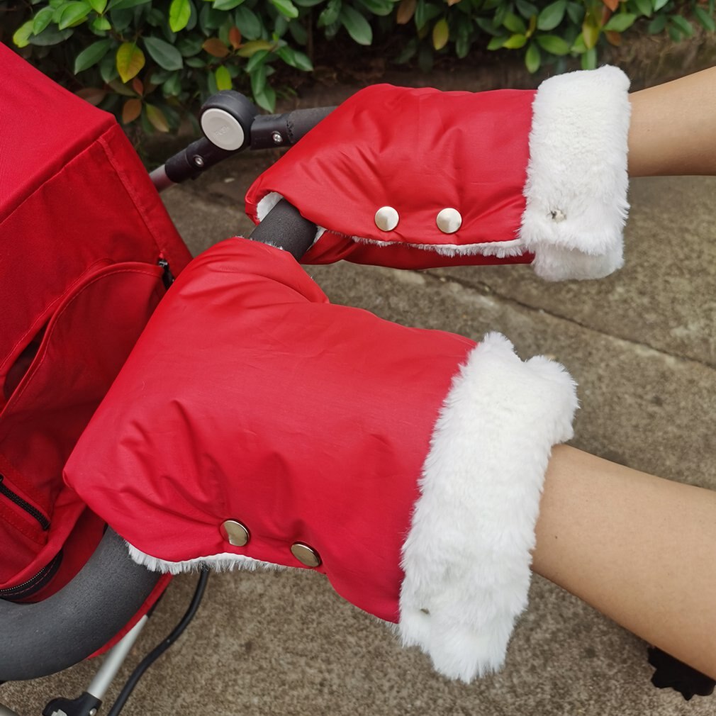 2 stücke Kinderwagen Handschuhe Wasserdichte Baby Kinderwagen Handschuhe Winter Weiche Warme Kinderwagen Handschuhe Hand Muff Baby Kinderwagen Zubehör