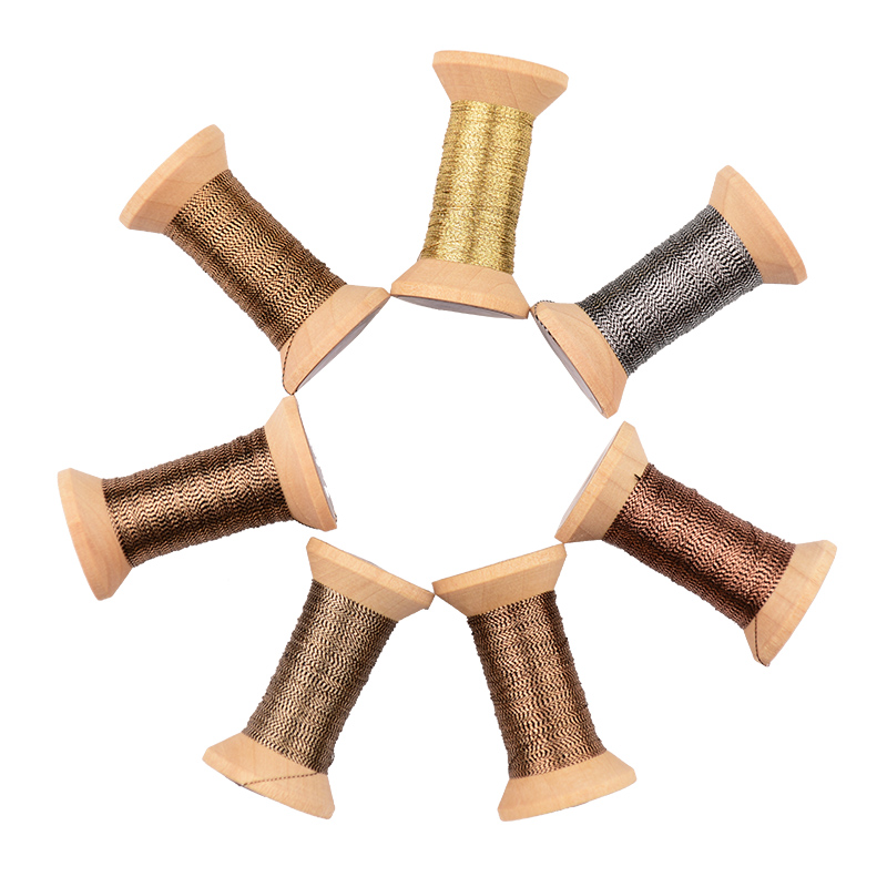 Light brown series of Gold thread/French embroidery thread/embroidery spool/colorful gold embroidery thread /50 meters/roll