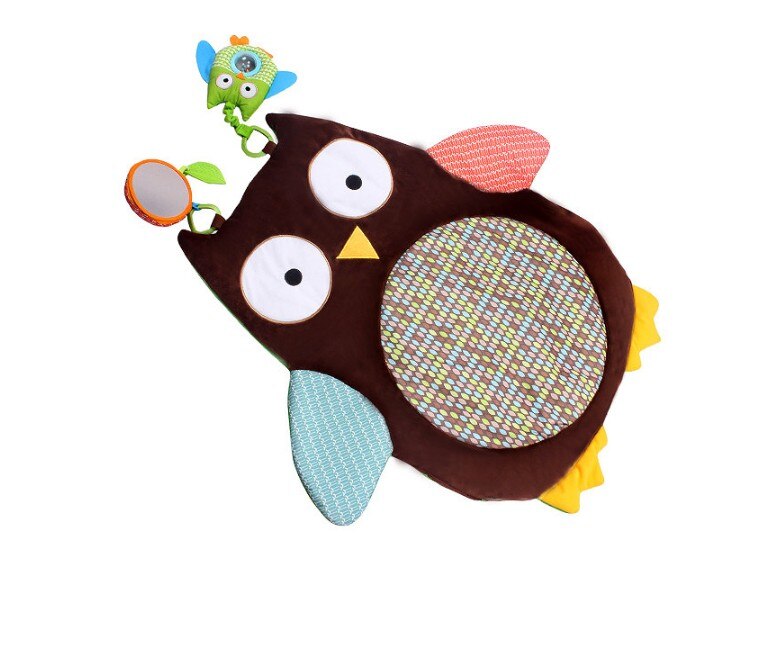 Tapis d&#39;activités pour bébé, tapis de jeu pour ramper, animaux doux, hibou, jeu pour chambre d&#39;enfants, sécurité, jouets éducatifs précoces: Default Title