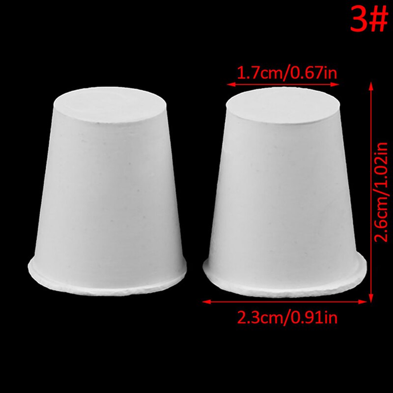 2 uds tapón de enchufe de goma de silicona con orificio Válvula de burbujas de aire vino Brew: n3