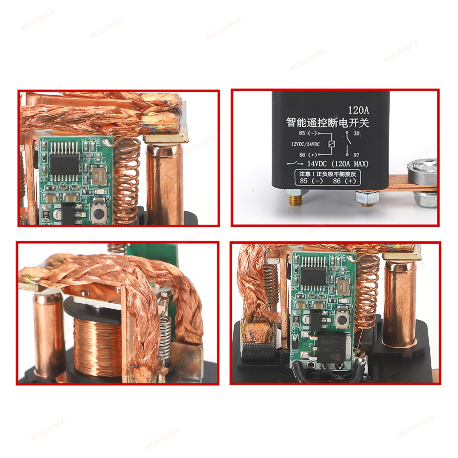 Relais de commutateur de commande à distance sans fil pour voiture, déconnexion de batterie de voiture, interrupteur d'isolateur de coupure 12V/24V 120A/200A