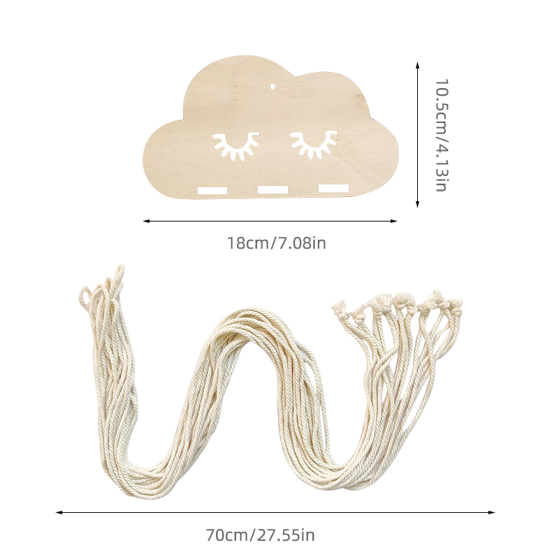 New wood Cloud Baby Hair Clips Holder Princess Girls Hairpin Hairband Storage Pendant Organizer per gioielli ornamenti da parete