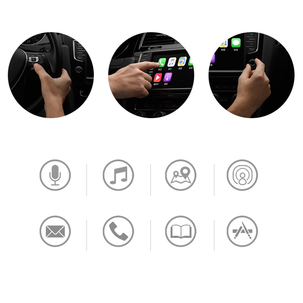 Rhythm 2 din android car radio carplay dongle USB carplay tuner support iPhone Android auto stick hands free function