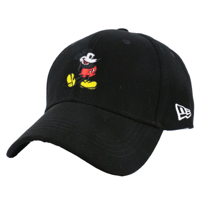 Boné de beisebol proteção uv do sol, boné de viagem, casual, desenho animado, viseira, bonito, 2020: Black