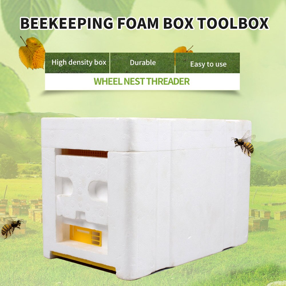 Biene Bienenstock Bienenzucht König Kasten Bestäubung Kasten Schaum Rahmen Bienenzucht Werkzeug Bausatz Ernte Biene Bienenstock Hause Bienenstock fallen Imker Werkzeuge