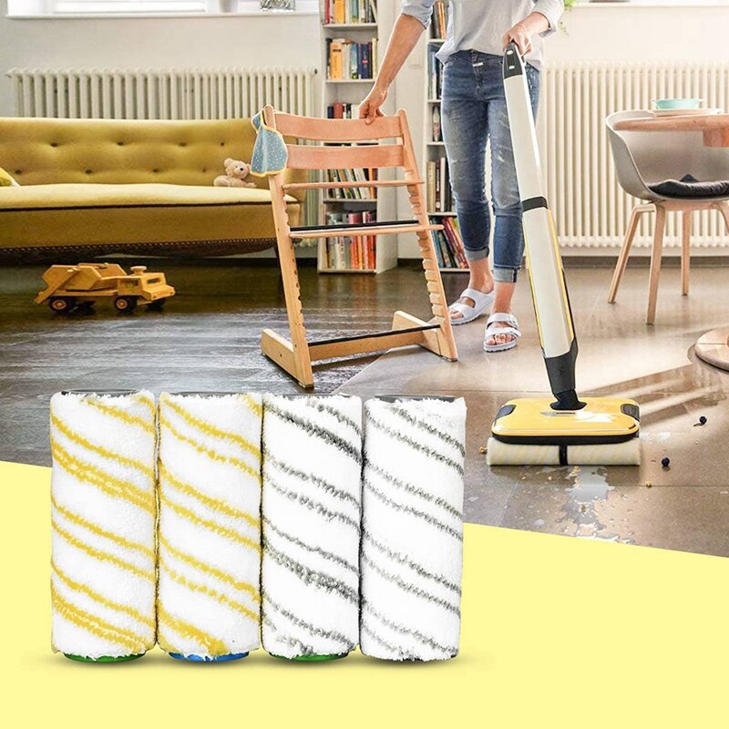 16 kawałek ustawić z rolki dla Karcher FC7 FC5 FC3 FC3D elektryczny podłoga odkurzacz 2.055-007.0 / 2.055-006.0