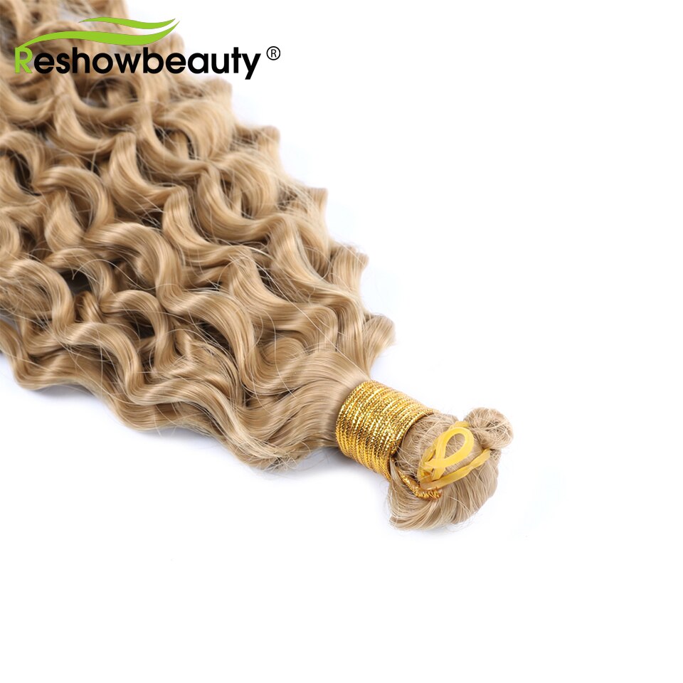 Hair Extension Water Wave Hair Bulk 14 inch 100g/piece Crochet Synthetic Braiding Hair Crochet Braids Hair Reshowbeauty