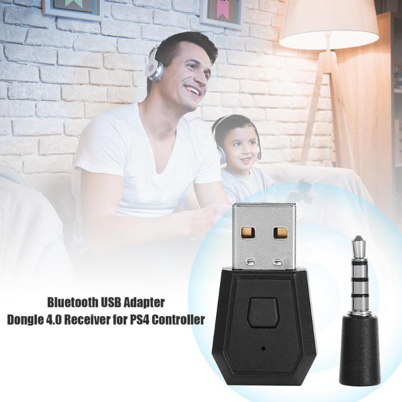 Adaptador de auriculares inalámbrico con Bluetooth 4,0, Dongle USB, receptor, accesorios de consola para mando de PS4