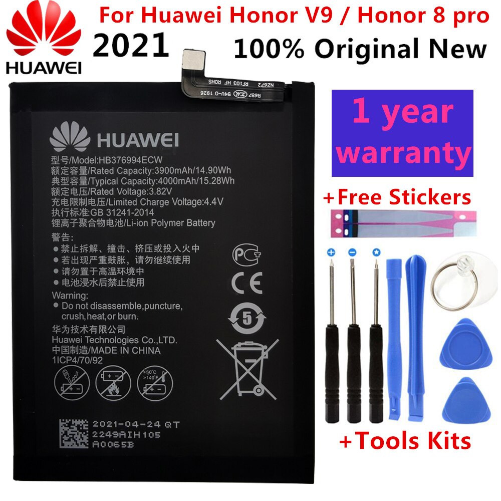 Original Battery For Huawei Honor Mate Nova 2 3 5C 5A 6A 7 7C 7A 7X 8 8A 8C 8X P8 9 Y9 P9 10 P10 20 P20 Lite Pro Plus Batteries: Honor V9 Honor 8 Pro