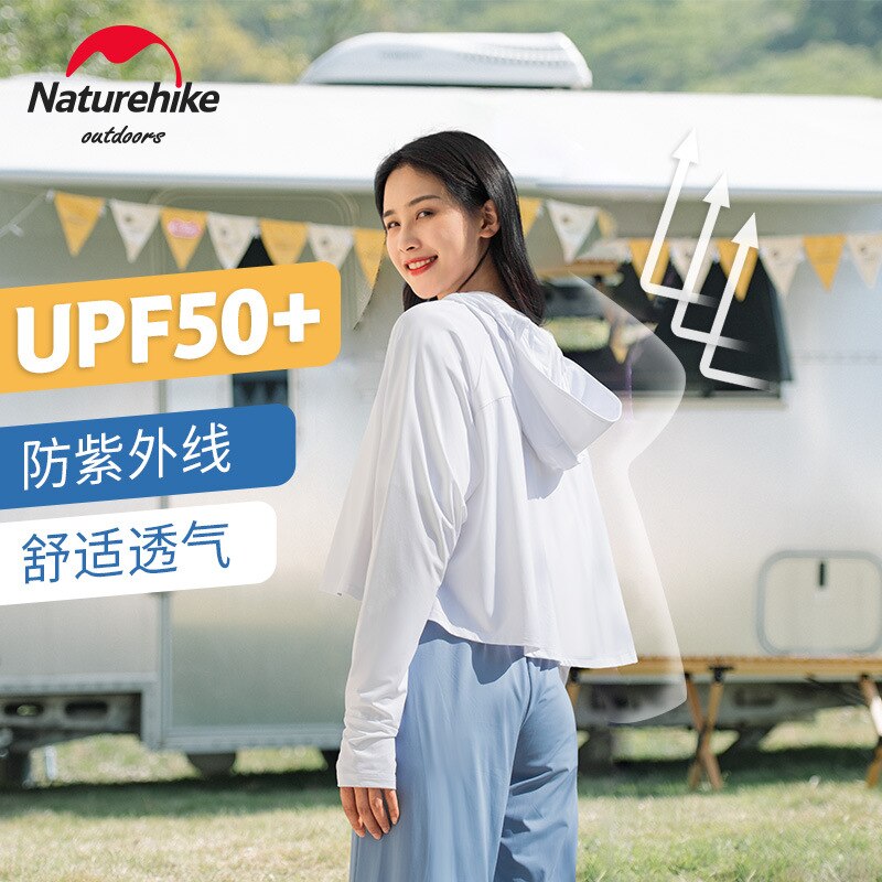 Naturehike Sun Protection Clothing Women&#39;s Summer Anti-ultraviolet Windbreaker Ice Silk Sunscreen Clothing Ultra-thin Skin Coat