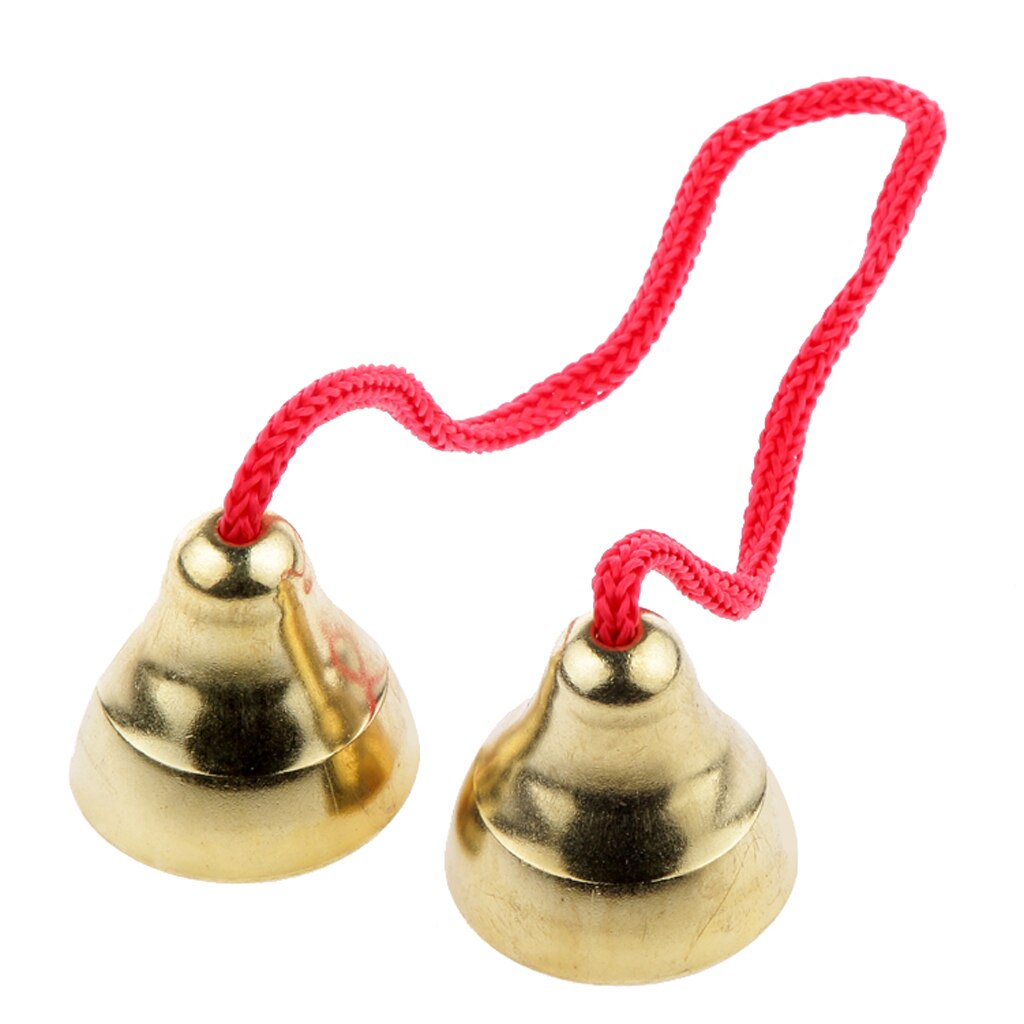 Instrumentos de percusión musicales hechos a mano pequeños de bronce para niños