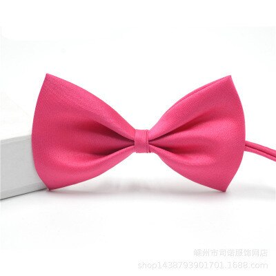 1 stück Männer Krawatten Schmetterling Party Hochzeit Fliege für Jungen Mädchen Candy Einfarbig Bowknot Zubehör Bowtie: D