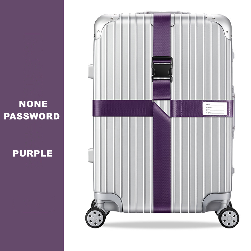 Anti-theft Luggage Buckle Cross Strap Password Adjustable Bundling Packing Baggage Belt Suitcase Trunk Belts Bag Accessories: MULTI