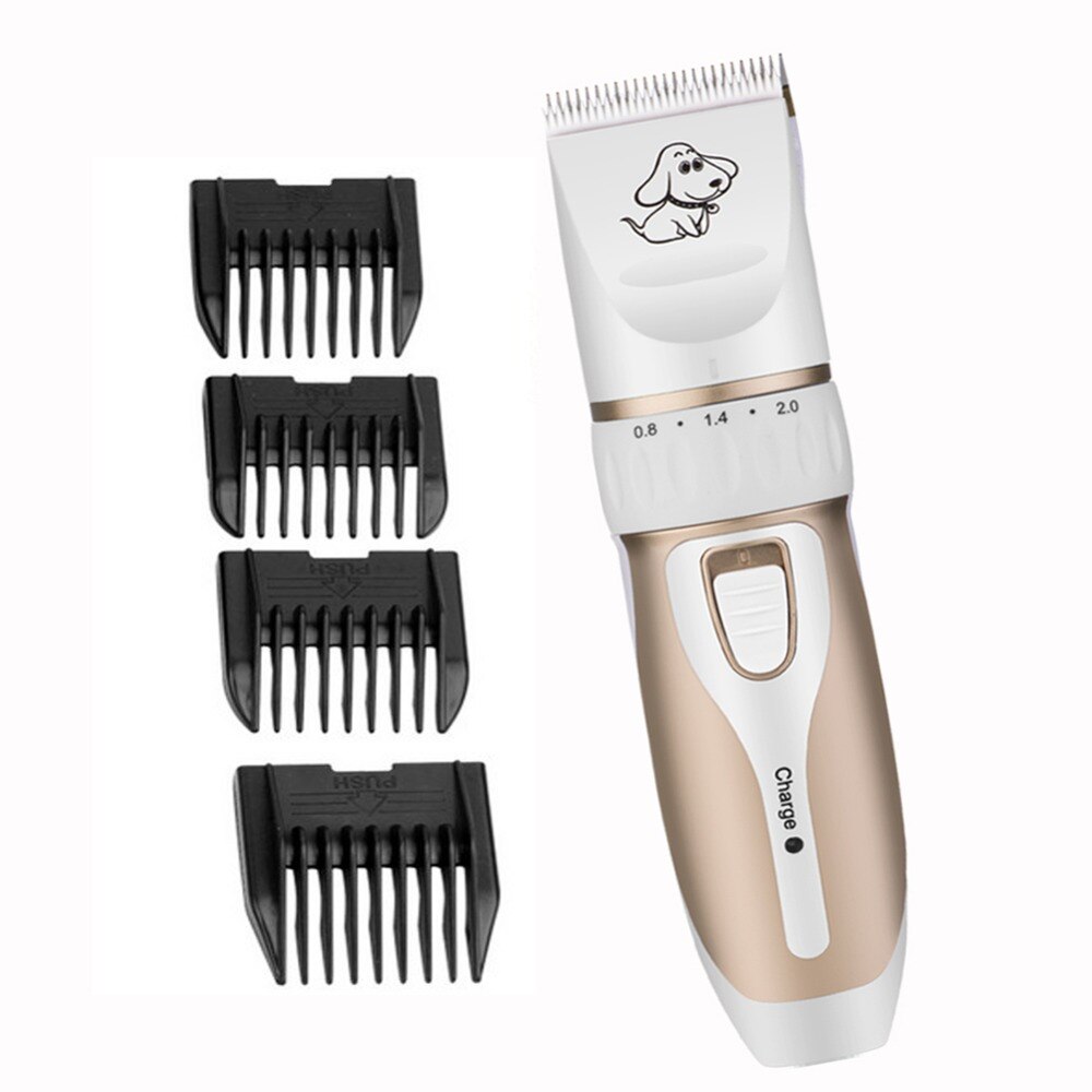 Professionele Elektrische Hond Haar Clipper Cutter Oplaadbare Pet Kat Hond Haar Trimmer Met Grooming Scheerapparaat Set Huisdier Kapsel Machine