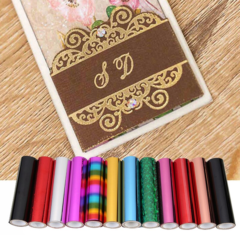 5mx15cm Stamping Foil Multicolor Holographic Transfer Film Iron On Printing