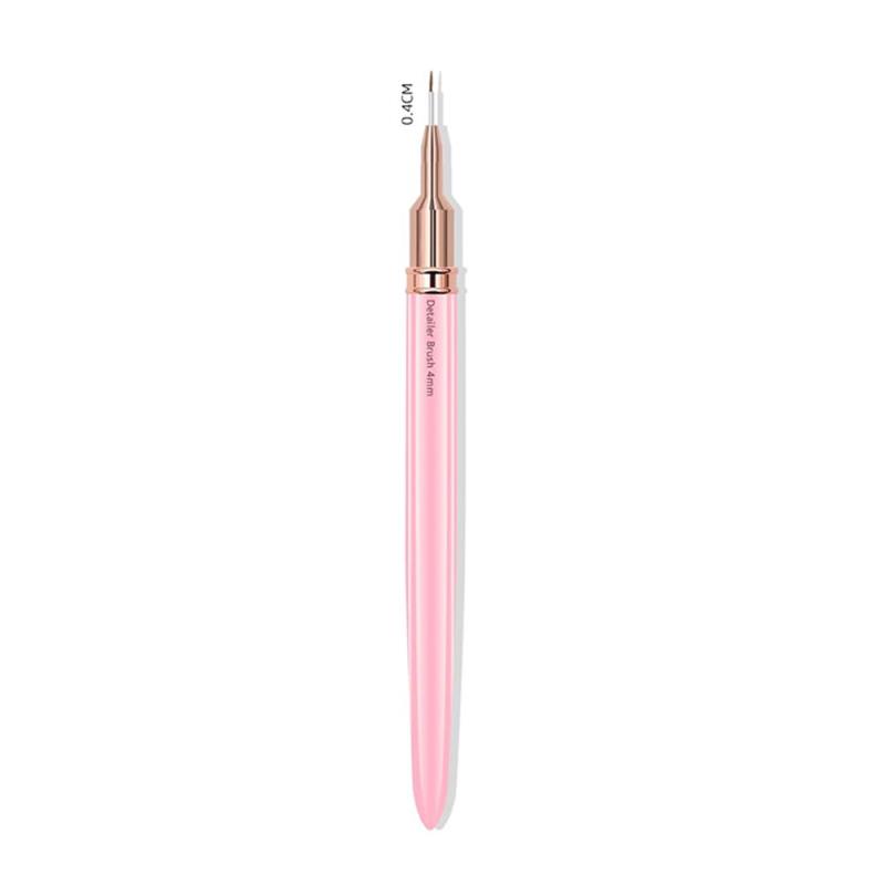Nagel Kunst Pinsel mit Leopardenmuster, Doppelkopf, Nagel Kunst Liner Pinsel, Streifen, Zeichnen, Malen, Nageldesign-Pinsel, längliche Einzelheiten: Elfenbein