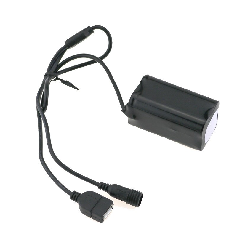 8.4V DC+USB Connector Battery 6400mAh 4x18650 Rechargeable Battery Pack Bike Bicycle Lights Battery Pack