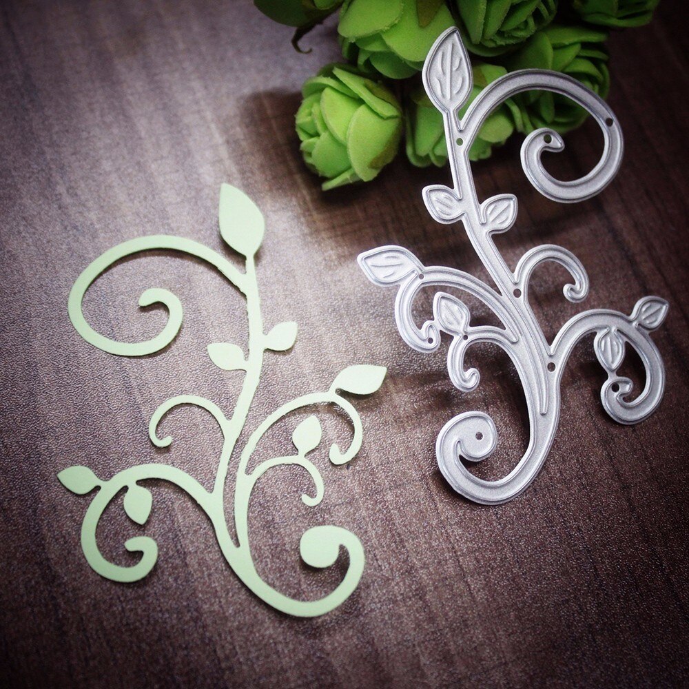 Kwiat liście metalowe wykrojniki klon drzewo liściaste Scrapbooking wykrojniki DIY tłoczona kartka album dekoracje ślubne: rodzaj 19