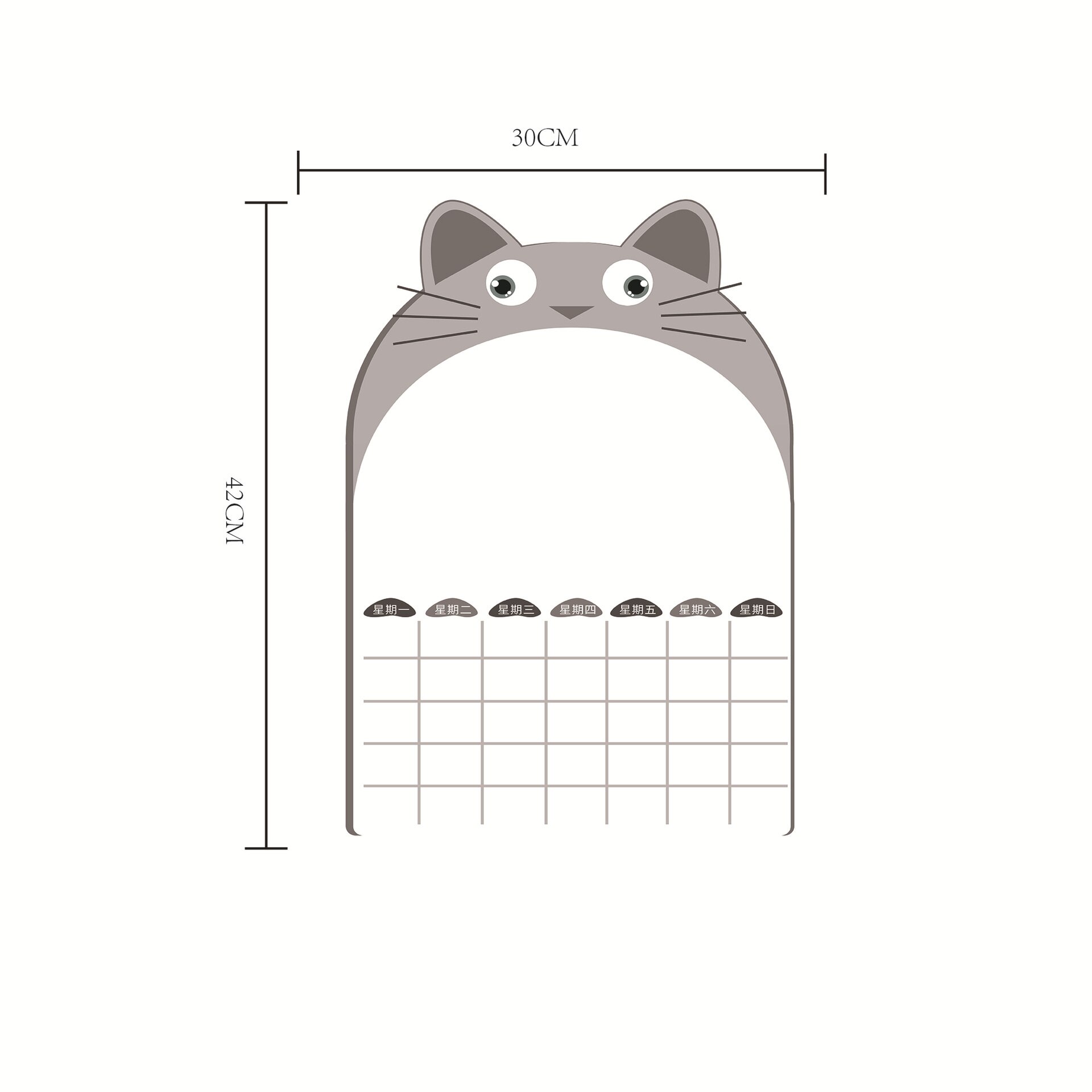 Whiteboard Size Monthly And Weekly Schedule Dry Wipe Magnetic Refrigerator Calendar Message Post Whiteboard Fridge Magnet: Bsh30