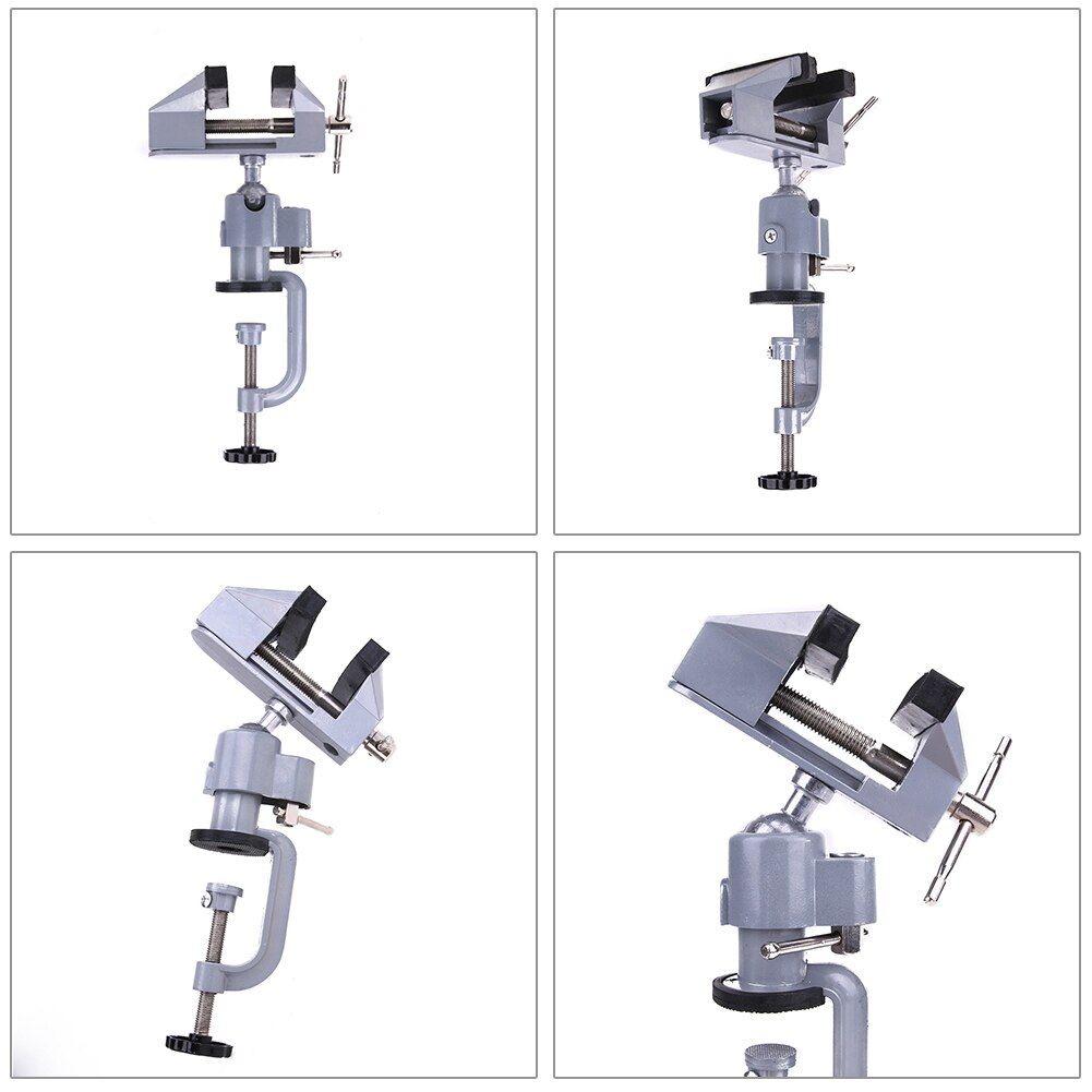 Bench Vice Lock Clamp Vise Craft Alloy 360 Degree Rotating Mini Vise Precise Clamp Universal Muliti-Funcational Vice House Tool