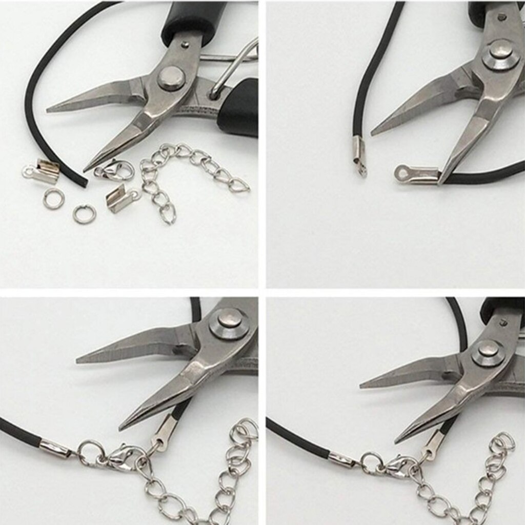 1 Box 17pcs Jewellery Making Starter Kits Jewelry Findings Kit Earrings Bracelet Necklace Findings DIY Jewellery Set Tools Set