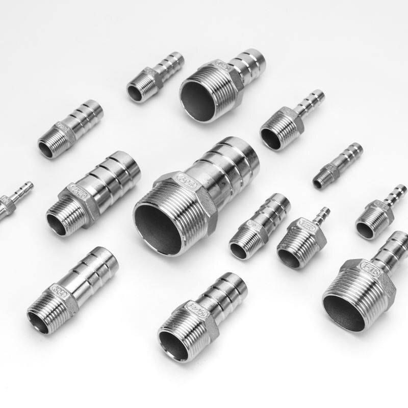 Edelstahl Männlichen BSP 1/8 &quot;1/2&quot; 1/4 &quot;3/4&quot; Gewinde Rohr passend zu Widerhaken Schlauch Schwanz Stecker 6mm bis 25mm Werkzeuge Zubehör