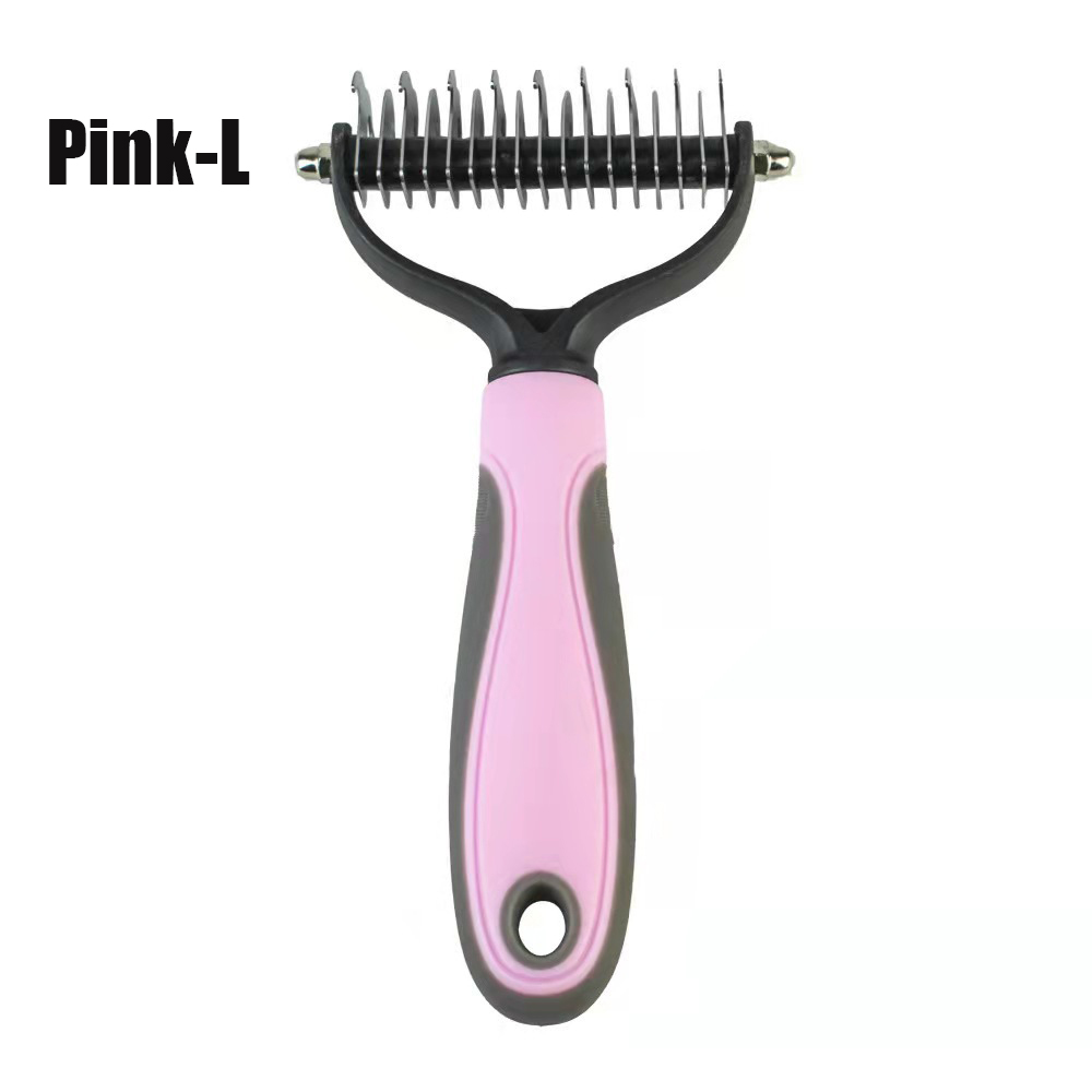 Professionele Pet Dehedding Borstel Hond Haar Verwijderaar Huisdier Bontknoop Cutter Puppy Kattenkam Borstels Honden Trim Shedding Benodigdheden: Black