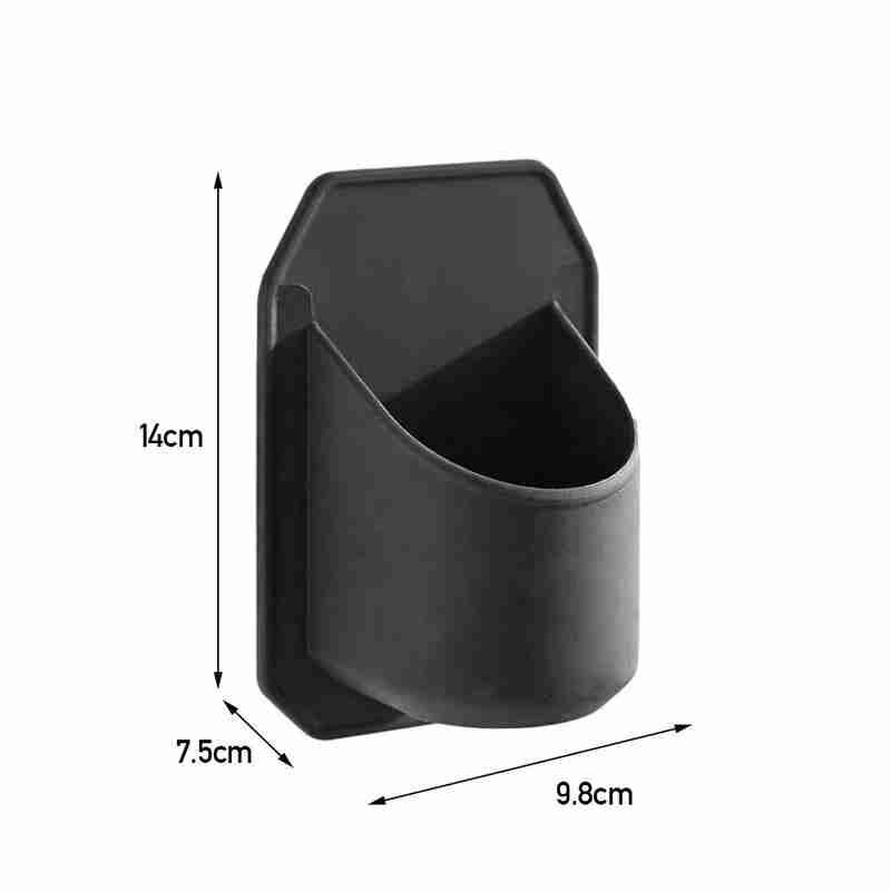 Portable noir porte-bière salle de bain support de verre à vin en plastique ventouse support fixe tasses mur H8D6