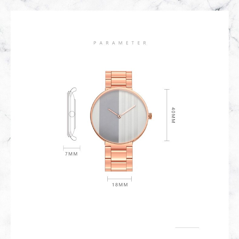 1Pcs Rose Gold Vrouwen Horloges Eenvoudige Mode Vrouwen Polshorloge Luxe Dames Horloge Armband Reloj Mujer Klok Quartz Horloges