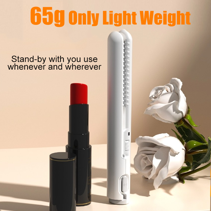 Mini-Haarglätter, USB-Netzteil, 5 V/2 A, Glätteisen zum Glätten von Pony, 16 W, tragbares Haareisen für den Heim- und Reisegebrauch