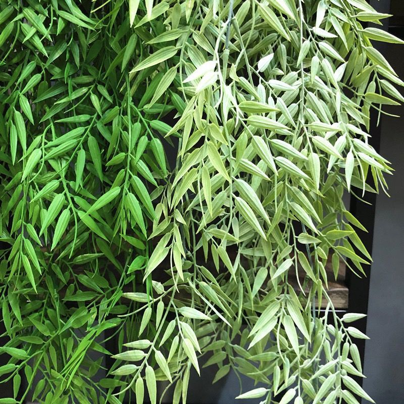 1m bamboo-leaf rattan artificial flower imitation plant party decoration plastic grass Christmas decoration leaves