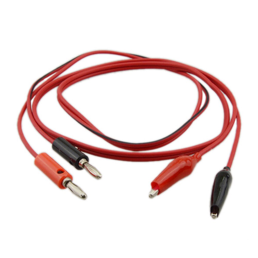 Measuring Dual Probe Long For Multimeter Electrical Connecting Alligator Tool 1m Durable Test Lead