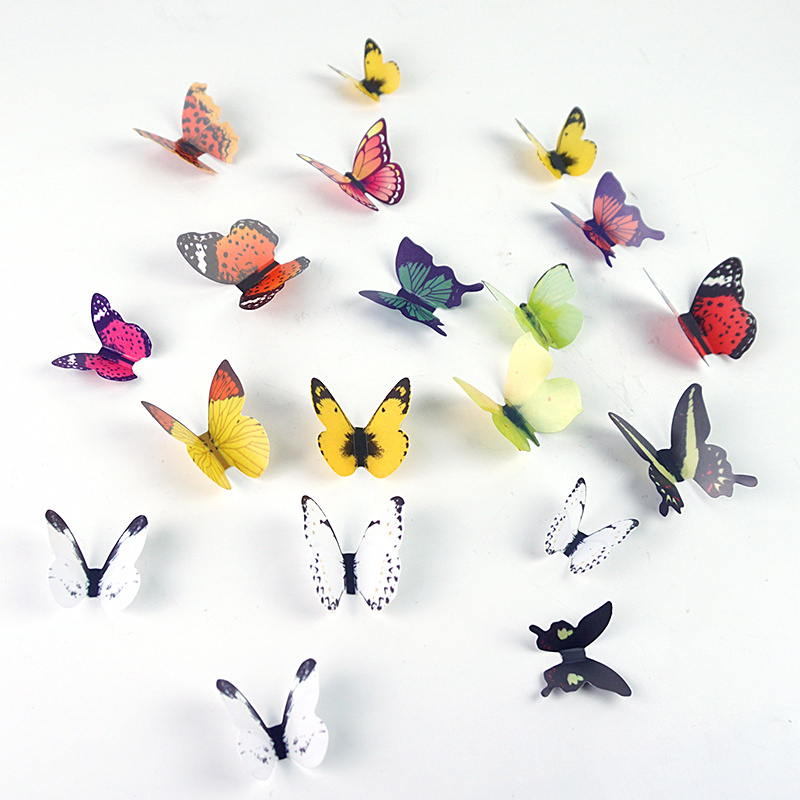 Qianyun 19 Pcs 3D Vlinder Muur Sticker Op De Muur Home Decor Vlinders Voor Decoratie Koelkast Stickers Keuken
